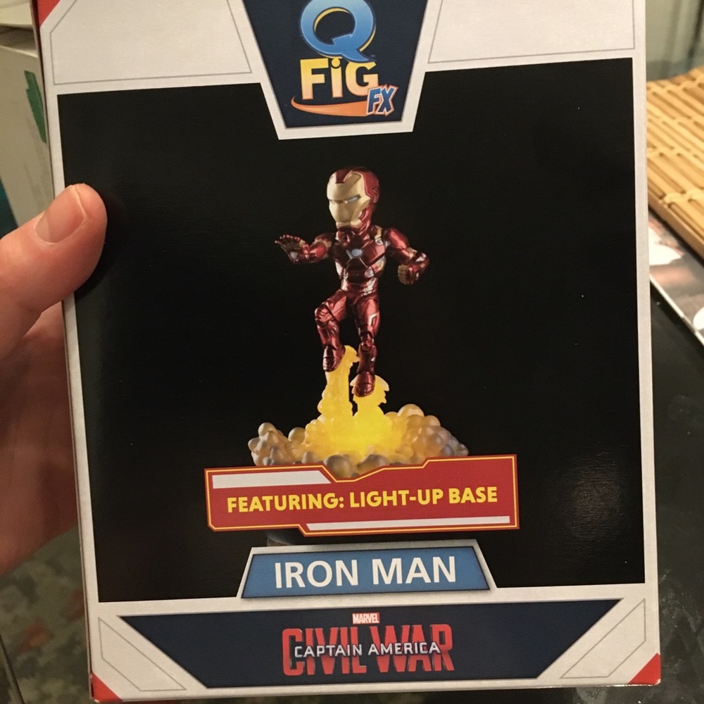 NIB marvel civil war light up iron man!